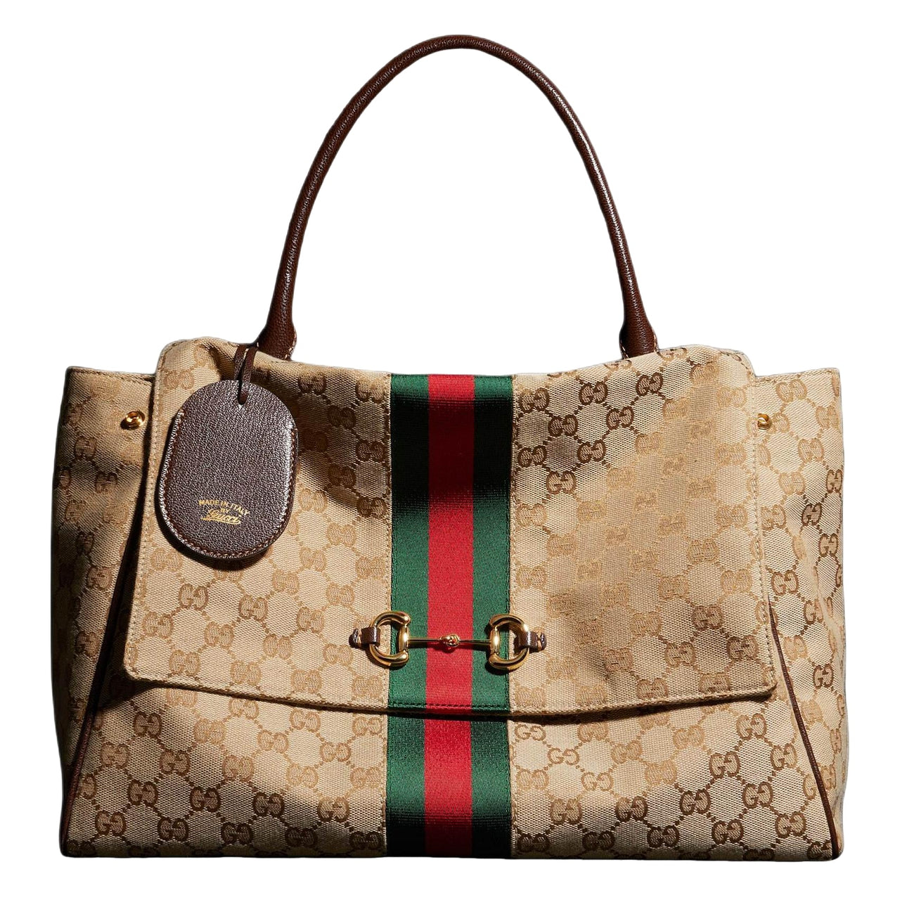 (WMNS) Gucci Paparazzo Large Top Handle Bag 'Sand Dark Brown' 875019-FAFV9-9653