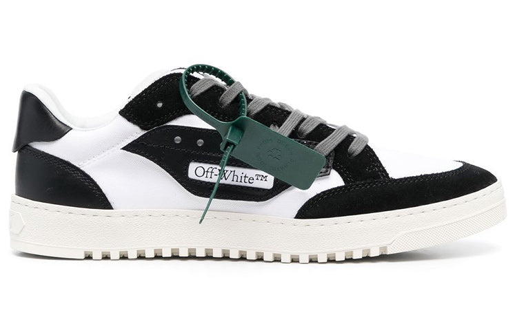 Off-White 5.0 Panelled Low-Top Sneakers 'Black White' OMIA227S23FAB0010110