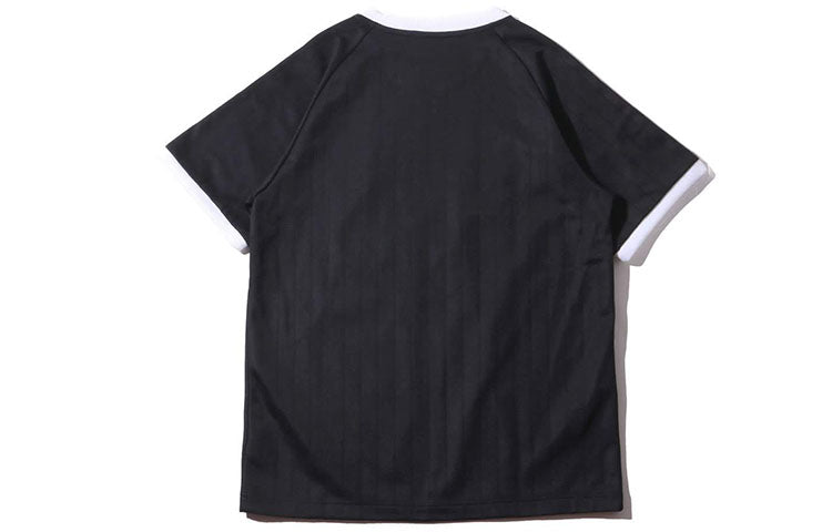 adidas originals BASEBALL TEE Athleisure Casual Sports Short Sleeve Black DV1621