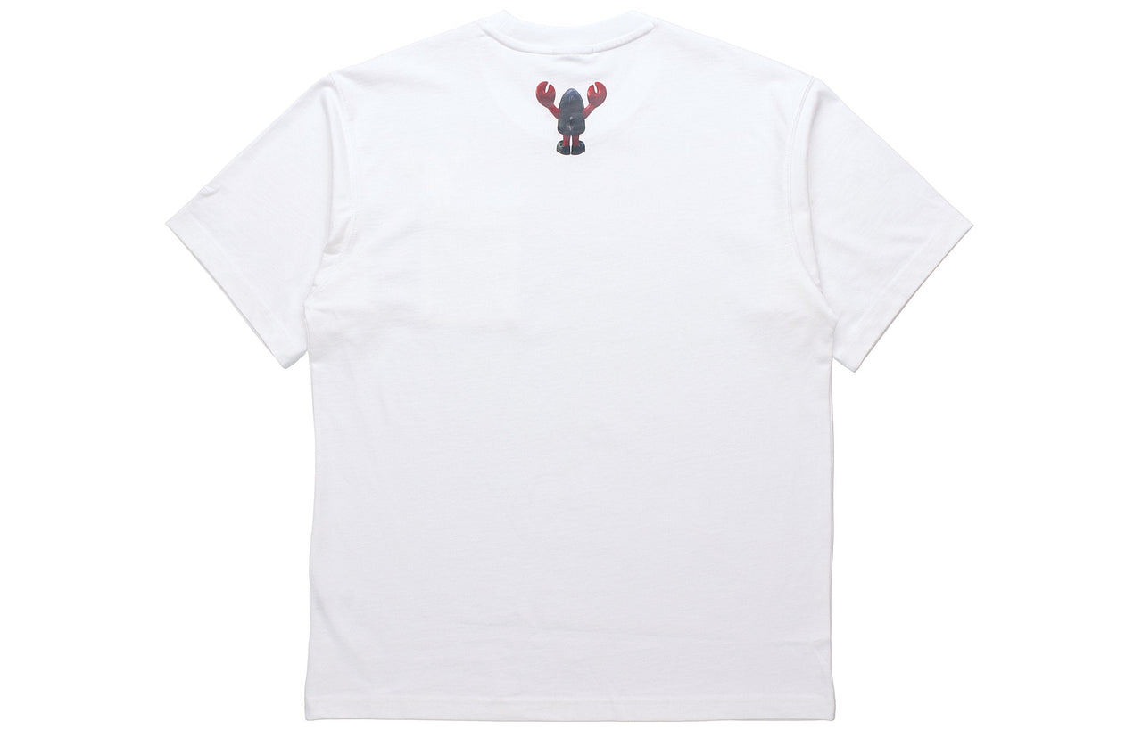 adidas originals Artist Tee Ss Dragon Pattern Pocket Short Sleeve White HA4688
