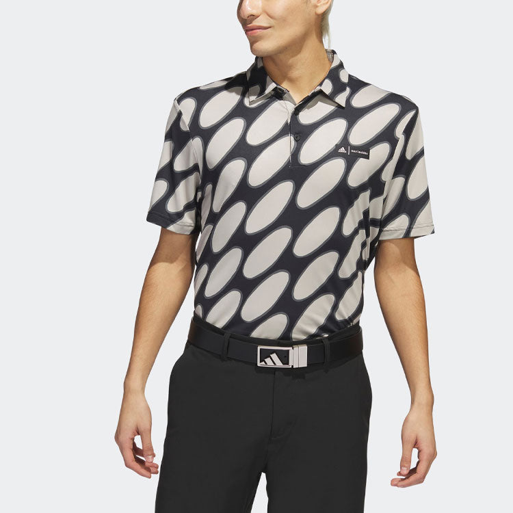 adidas Golf x Marimekko Polo Shirt 'Black Grey' HS7614