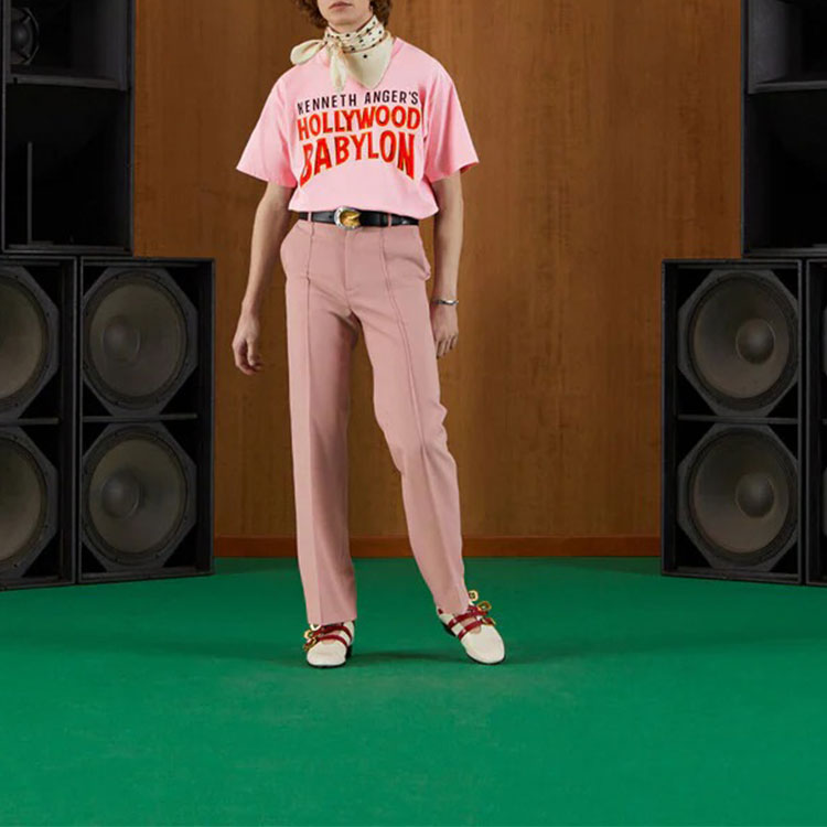 Gucci Hollywood Babylon Cotton T-shirt 'Pink' 616036-XJEJU-5904