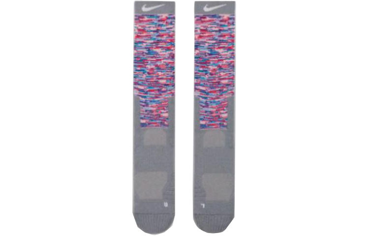Nike Colorblock Elastic Basketball Sports Socks Unisex One Pair Gray CK6770-010