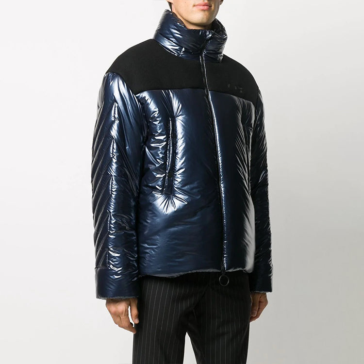 Men's Off-White logo Jacket Blue OMED026F20FAB0014600