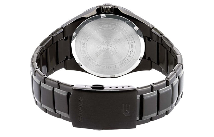 CASIO EDIFICE Waterproof Stainless Steel Strap Mens Black Analog EF-339BK-1A9
