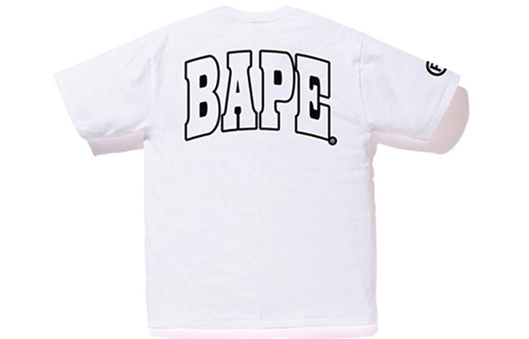 BAPE 2nd Ape Tee White Zipper Large Ape Head Short Sleeve Unisex BAPE-SS18-048