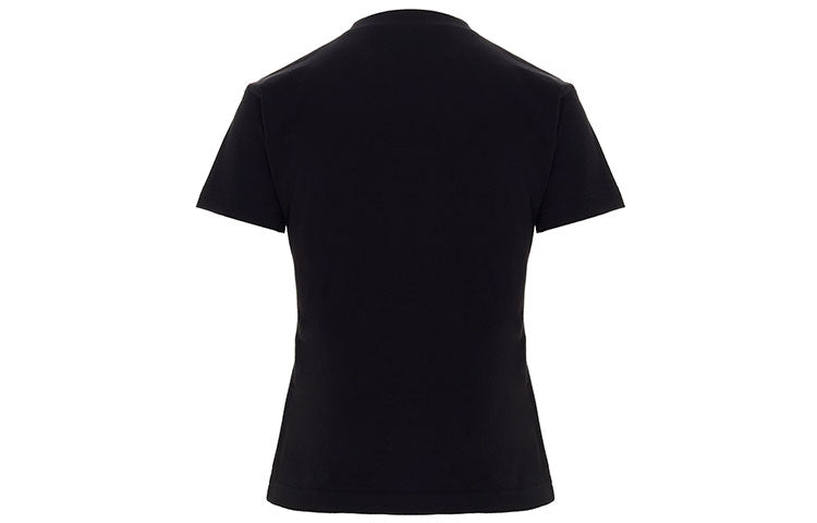 Balenciaga Logo Printing Round-neck Tee Black 612964TIVD51000