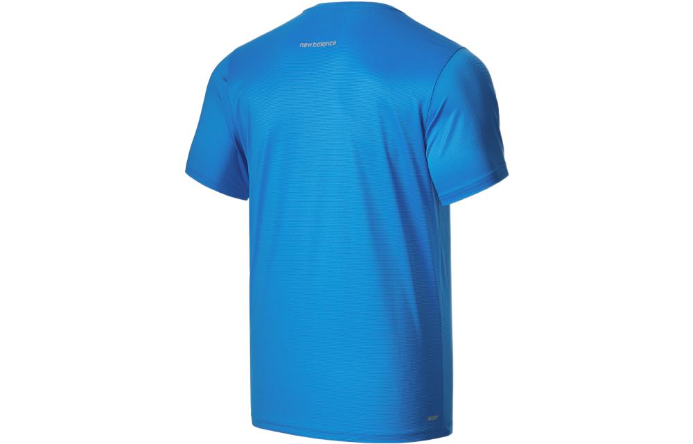 New Balance Men's New Balance Round Neck Logo Minimalistic Short Sleeve Blue AMT03203-HLU