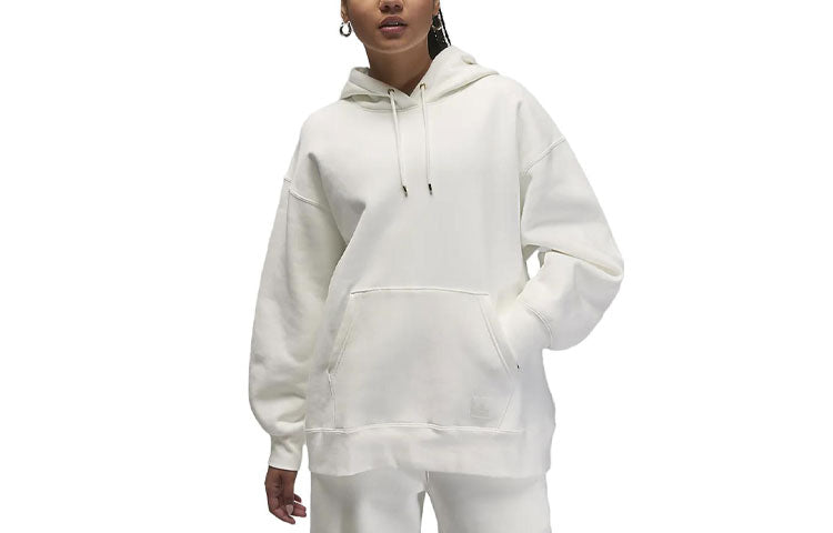 (WMNS) Air Jordan Flight Fleece Pullover Hoodie 'Sail' FB5110-133