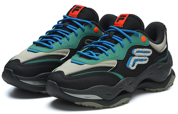 (WMNS) FILA FUSION Bianco 2 Sneakers 'Black Green Blue' T12W311103FBF