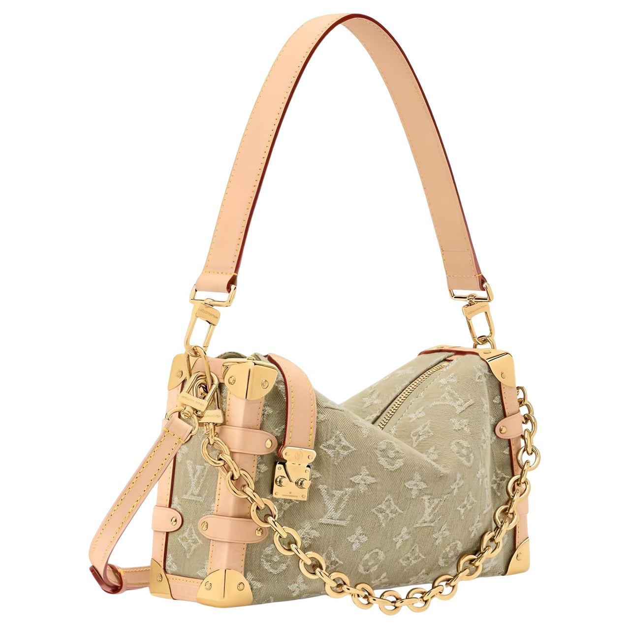 (WMNS) LOUIS VUITTON Side Trunk MM East West 'Green' M27451