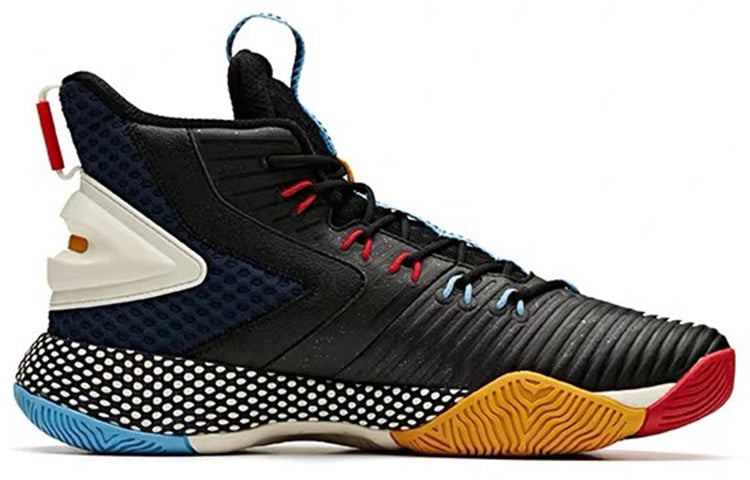 ANTA Basketball Series Sneakers High 'Black Yellow' 11941606-4