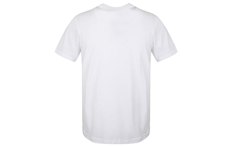 Men's adidas originals Bandana Trefoil Pattern Logo Printing Round Neck Short Sleeve White T-Shirt DX3651
