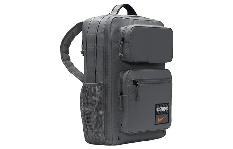Nike Large Capacity Training Sports Zipper Fabric Schoolbag Backpack Unisex Smoke Gray DQ5183-084