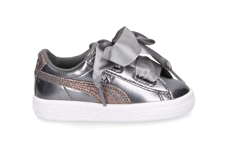 (TD) PUMA Basket Heart Lunar Lux 'Smoked Pearl' 365995-01