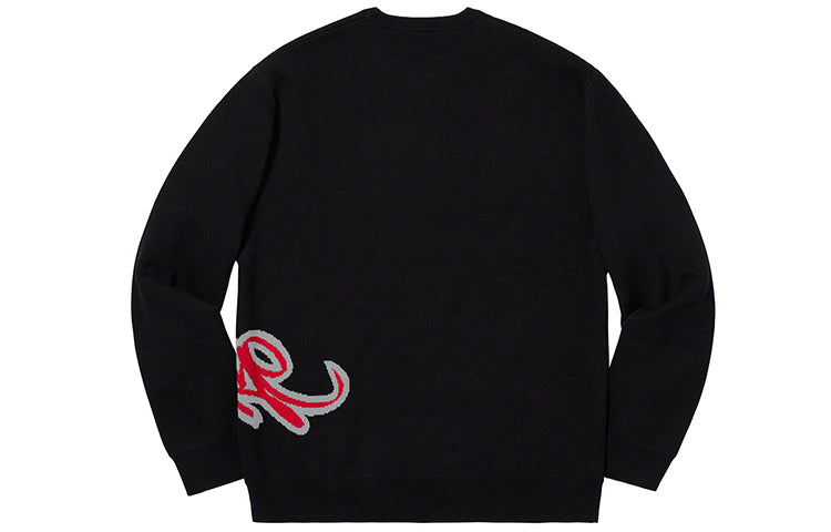 Supreme SS19 Tag Logo Sweater 'Black' SUP-SS19-153