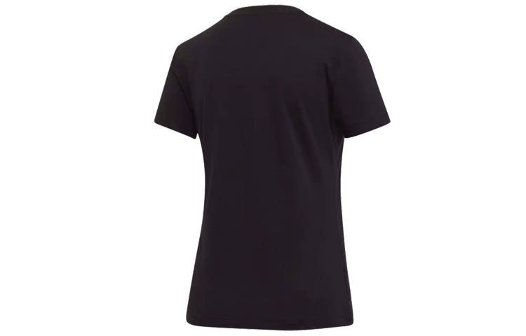 (WMNS) adidas Training Round Neck Pullover Short Sleeve 'Black' EI4586