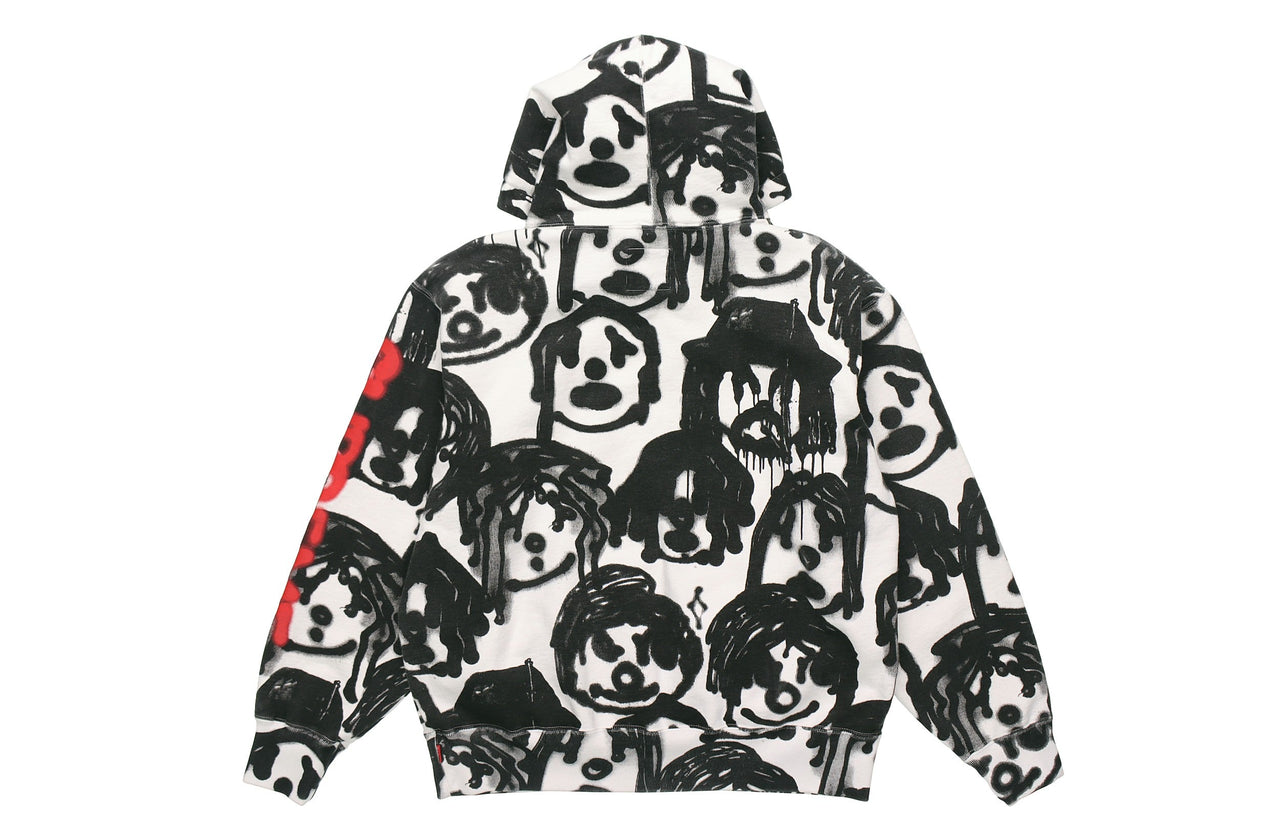 Supreme x Yohji Yamamoto Hoodie 'White Black Red' SUP-FW20-102