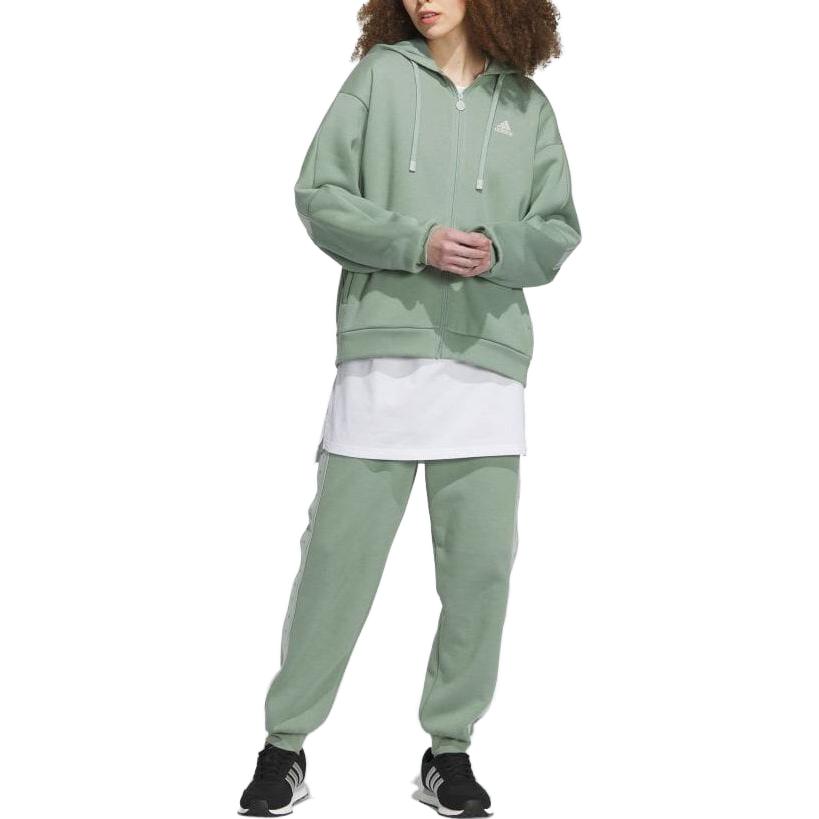 (WMNS) adidas Word FZ Hoodies Asia Sizing 'Olive Green' IK9894
