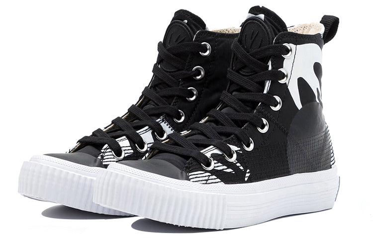 Alexander McQueen Unisex High-Top Casual Shoes Black 621913R26921006