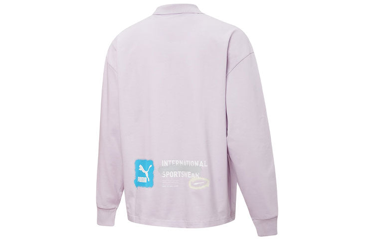 PUMA Trend Graphic Logo Sweatshirt 'Purple' 536075-17