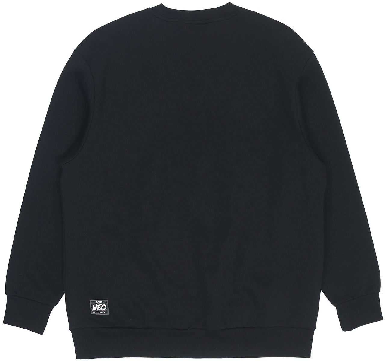 Men's adidas neo Casual Sports Pullover Round Neck Black HG9031