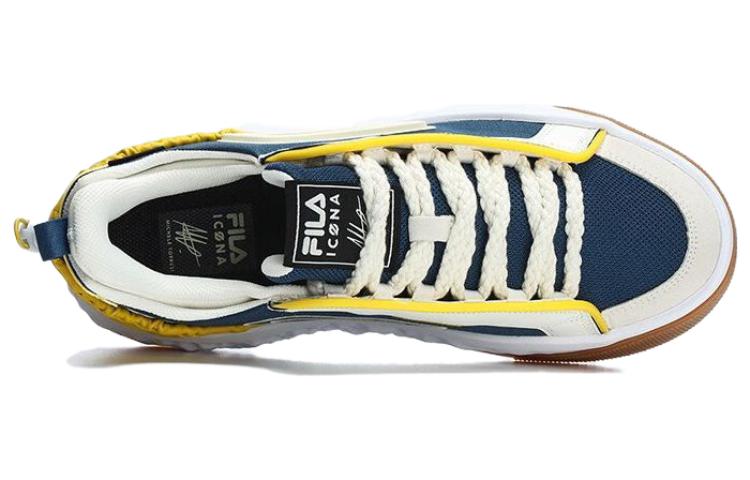 FILA CORE VIVA Fashion Icona Skate Shoes 'White Blue Yellow' F12M323201FBA