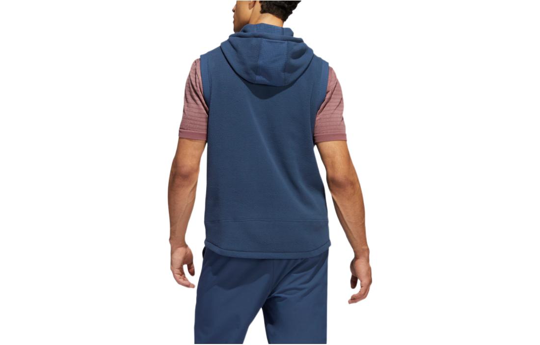 adidas Statement Full-Zip Hooded Vest 'Blue' HF6565