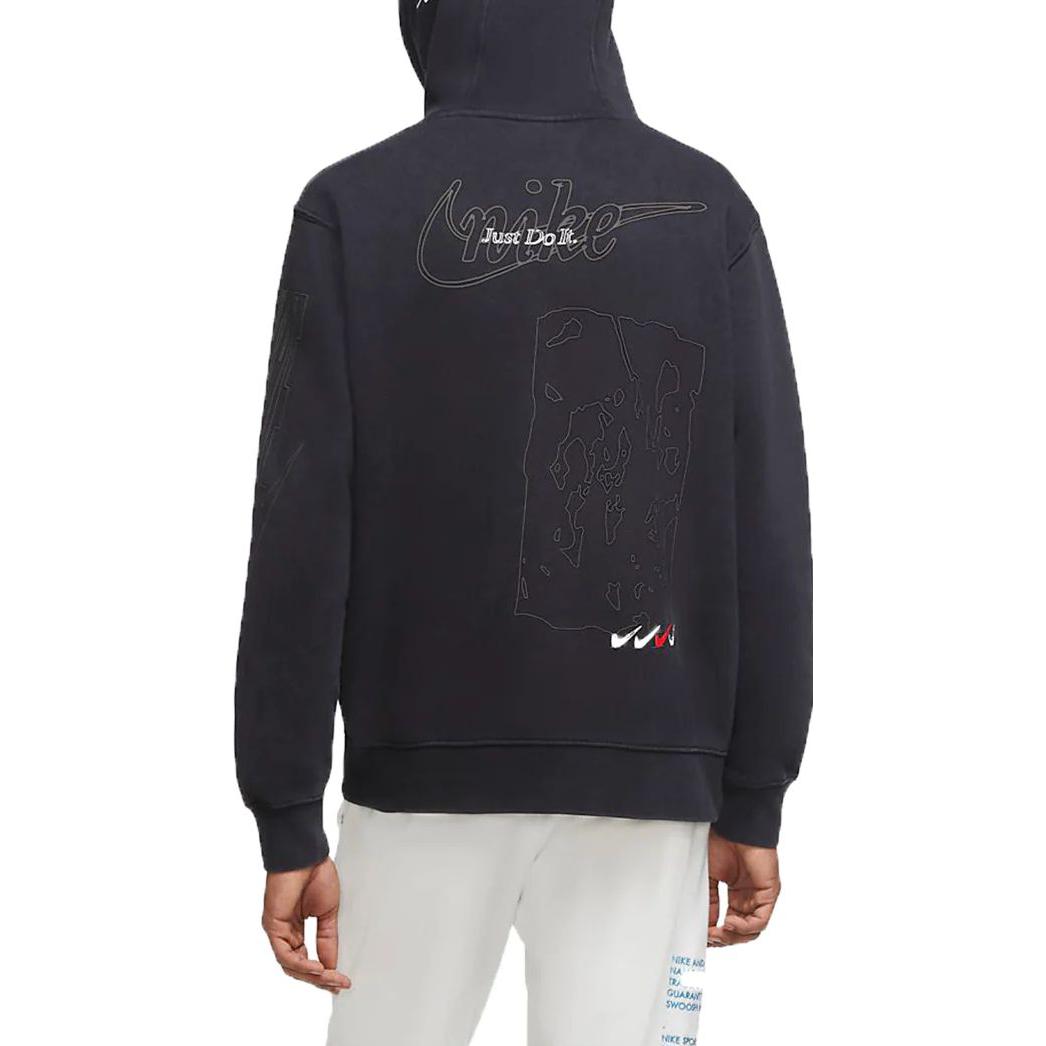 Nike Drip Wash With Print Hoodie 'Washed Black' DC2726-010