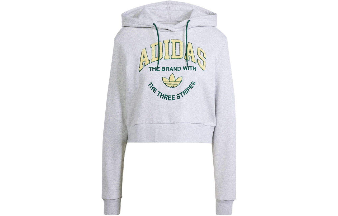 (WMNS) adidas VARSITY Graphic Hoodie Asia Sizing 'Grey' IT9846