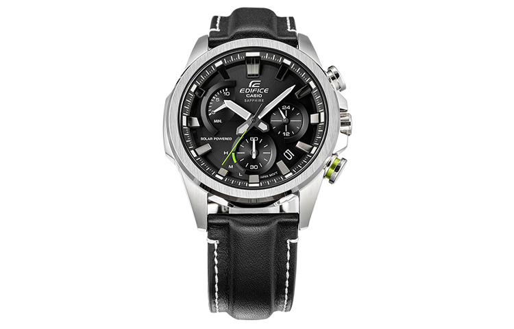 CASIO Waterproof EDIFICE Solar Powered Mens Black Analog EFB-640SBL-1AUPR
