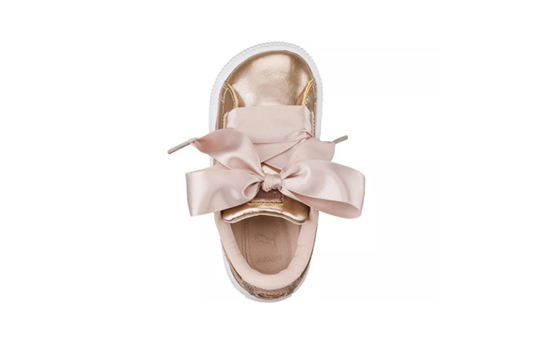 (PS) PUMA Basket Heart Lunar Lux Little 'Creamed Tan' 365994-02