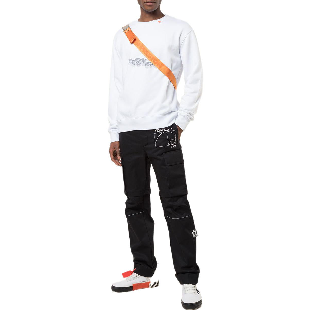 Off-White Graphic Arrows Printed Sweatshirt 'White' OMAB032R201850100110