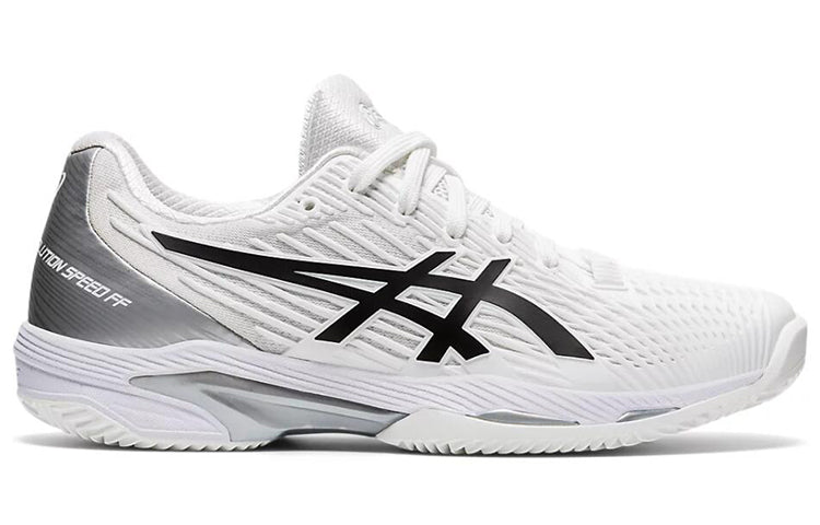 (WMNS) ASICS Solution Speed FF 2 Clay White/Black 1042A134-100