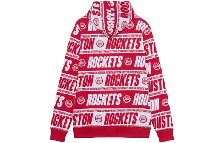 Mitchell & Ness x NBA Houston Rockets HWC Team Wrap Hoodie 'Red White' FPHD4779-HROYYPPPRED1