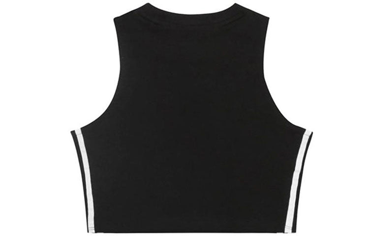 (WMNS) adidas originals Crop Tank Short Sleeveless Vest Black CY4745