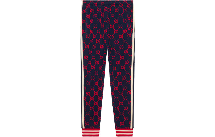 Gucci GG Jacquard Jogging Pant 'Red Blue' 496920-X9L13-4330