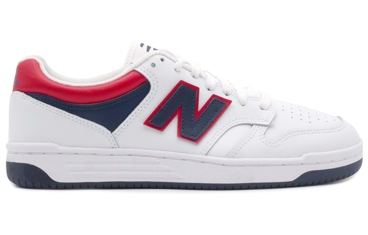 New Balance 480 Lifestyle Shoes 'White Indigo Red' BB480LNR