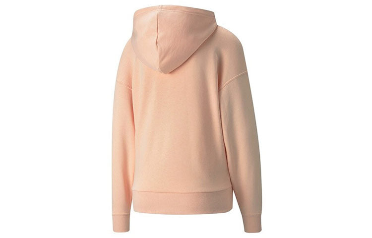 (WMNS) PUMA Classics Logo Printing Hoodie Orange 531385-47