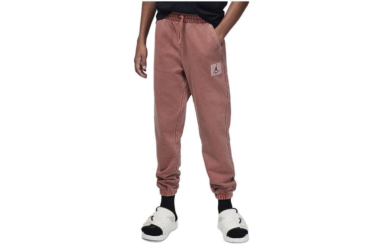 (GS) Air Jordan Flight Fleece Sweatpants 'Pink White' FZ1803-898
