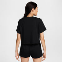 (WMNS) Nike Sportswear Loose Short-Sleeve Cropped T-Shirt 'Black' FZ2856-010