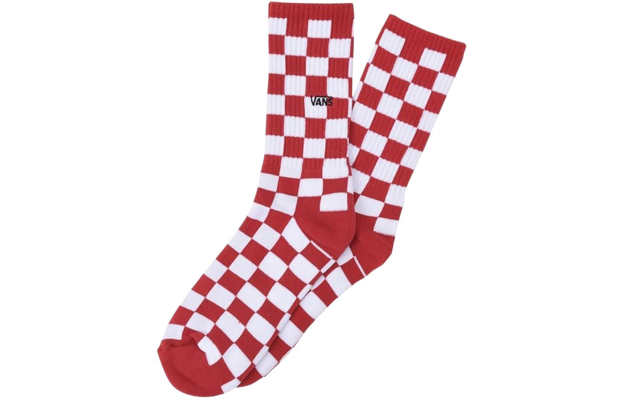 Vans Checkerboard Crew II Socks 'Red White' VN0A3H3NRLM
