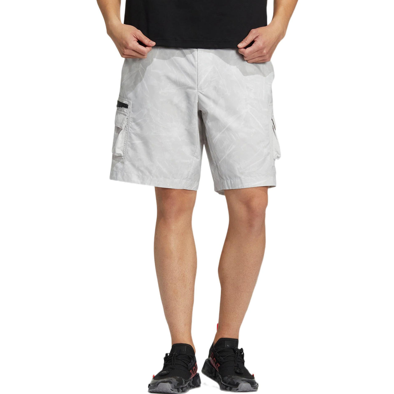 adidas Gradient Straight Loose Sports Shorts light grey HS7289