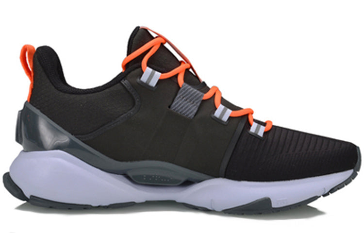(WMNS) Li-Ning Crazy Run X 'Black Orange' ARHQ022-5