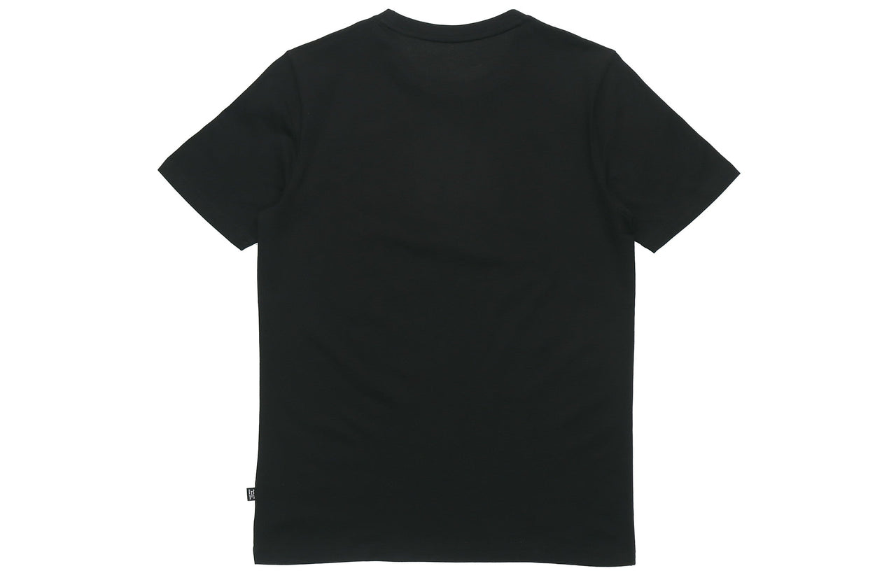 PUMA Bronzing Large Logo Printing Short Sleeve Black 586589-01
