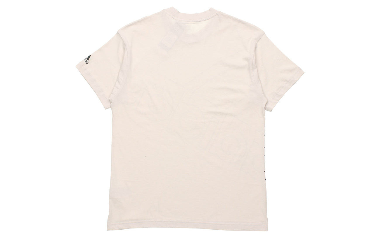 adidas U Favs Q1 T Casual Sports Round Neck Short Sleeve Creamy White GK9423