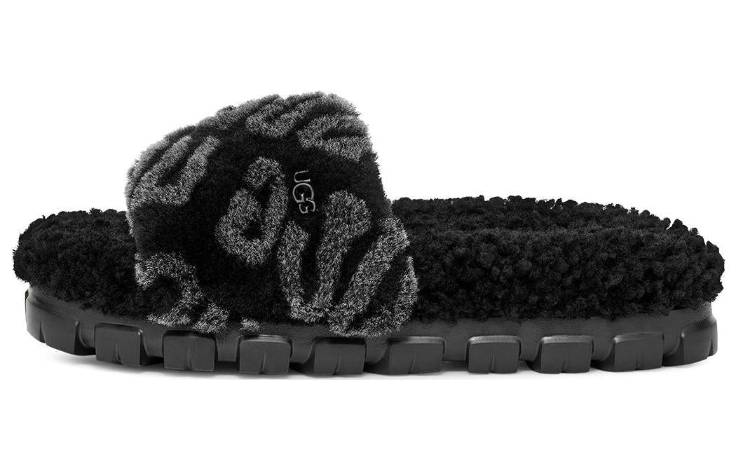 (WMNS) UGG Logo Slides 'Black' 1148770-BLK