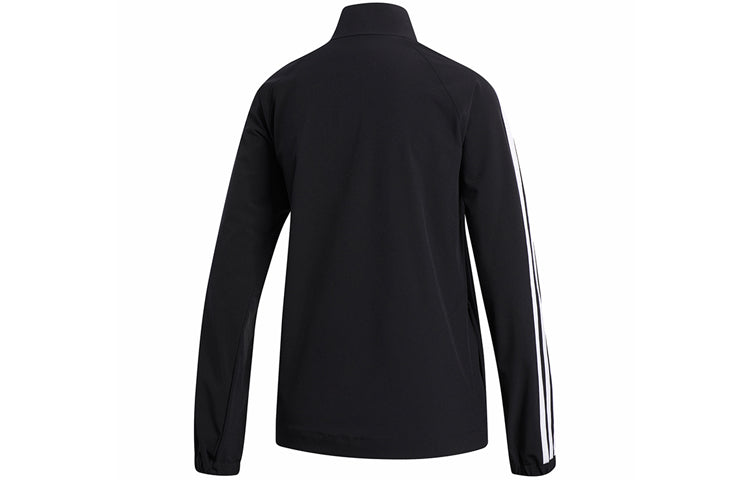 (WMNS) adidas 3-Stripes Cover-Up Jacket 'Black' FL2357