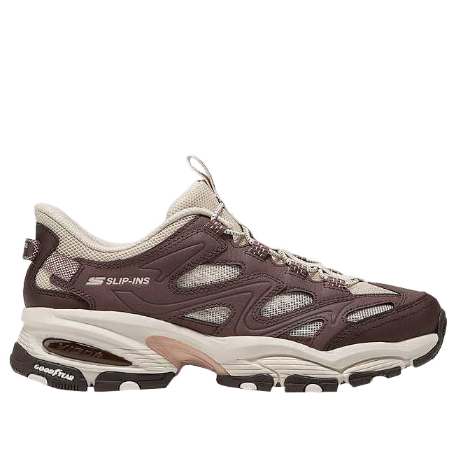 (WMNS) Skechers Arch Fit Quick Stride 'Brown Pink' 180346-BRPK