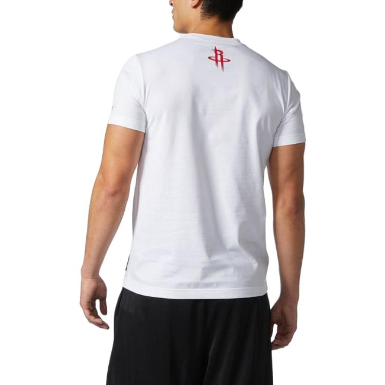 adidas Basketball T-shirt 'White Red' CE9754